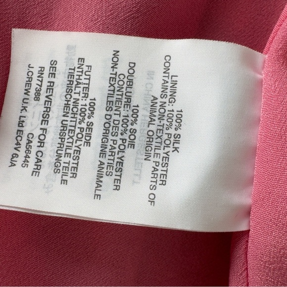 J Crew Pink Paisley Silk Midi Skirt size 12 - Picture 8 of 8